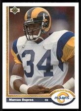 1991 Upper Deck #499 Marcus Dupree