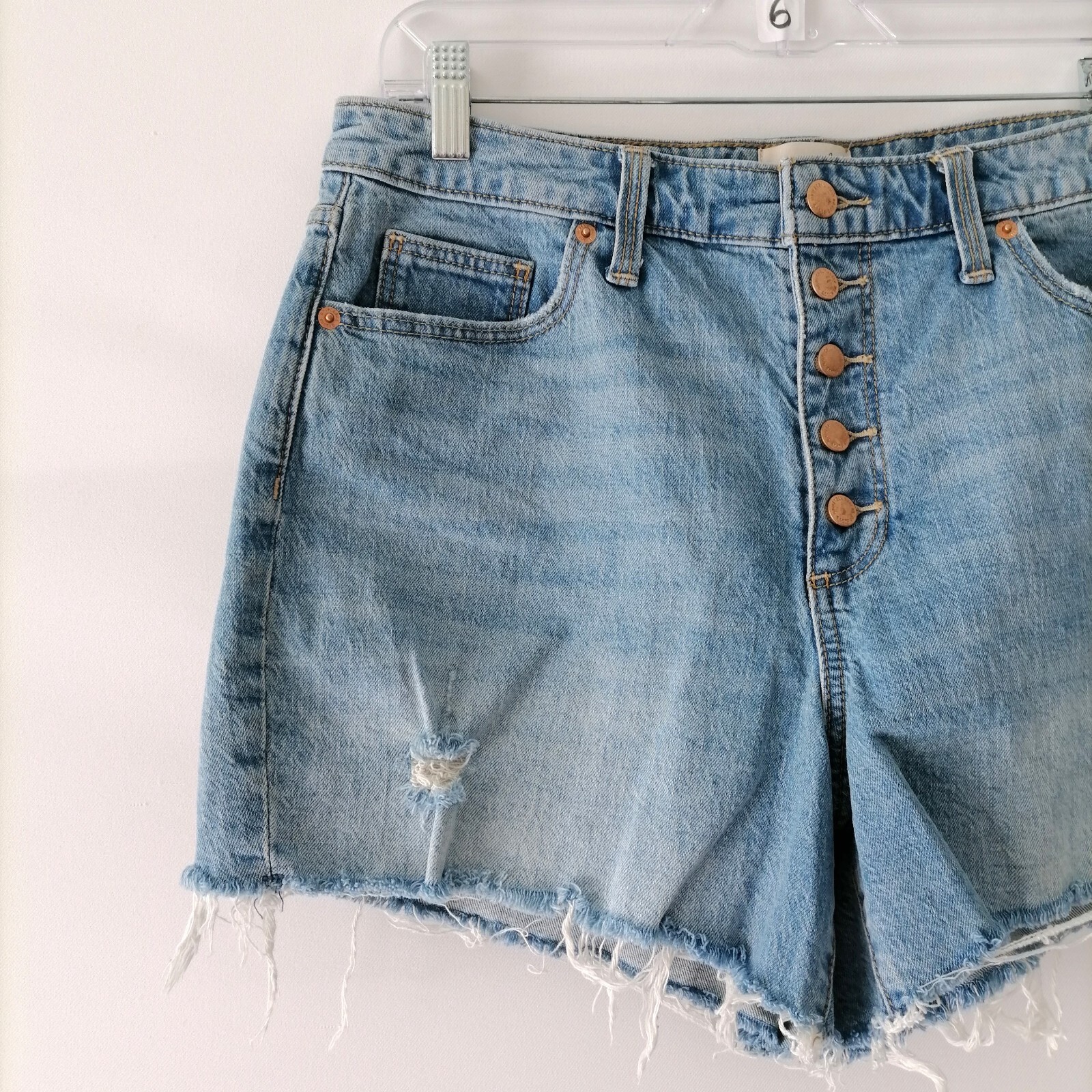 Universal Thread Womens Blue Button Fly Vintage M… - image 3