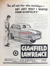 Vintage Original 1960 RELIANT Three-Wheeler Glanfield Lawrence Advert : 669/82