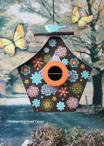 OWL BE COOL, YOU’LL SEE! – OWL STUFFY, PURSE & CLOCK PLUS HELENA ROZO BIRDHOUSE - Picture 9 of 12