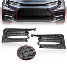 Pair Bumper Fog Light Covers Bezels For Toyota Corolla SE XSE Sedan 2020-2021