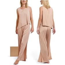 Evercool Women Cooling Pajama Set-Breathable Sleepwear, Silky Lounge Set (G-3