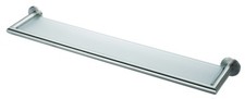 De L'eau Polished Stainless Steel Glass Shelf