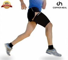 Thigh Compression Recovery Sleeve by - Recover from Sore Pulled Hamstring and Gr