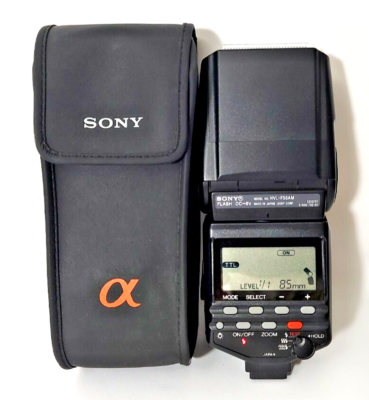 Sony HVL-F56AM Shoe Mount Flash Mint Condition with new Sony HVL-F56AM Shoe Mount Flash Mint Condition with new