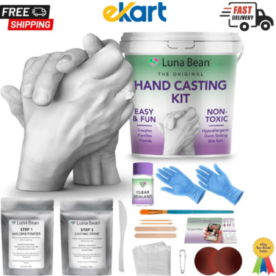 Luna Bean Hand Casting Kit  Hand Mold Kit for Couples Bridal Shower Wedding Gift