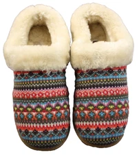 Minnetonka Womens Multi Color Tribal Pattern Soft Lining Slides Slippers NEW  7M