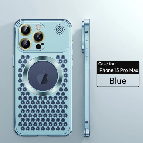 Metal Heat Dissipation Magsafe Case For iPhone 16 15 Pro Max Aromatherapy Cover - Picture 27 of 30
