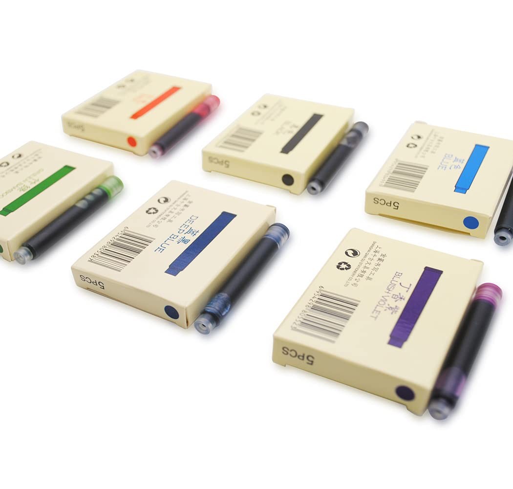 30pcs JINHAO Ink Cartridges Fountain Pen Refills for JINHAO and Baoer Pen