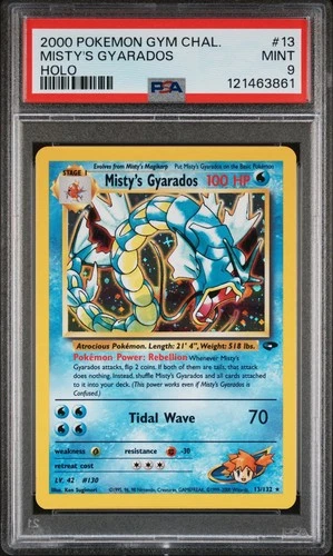 Pokemon Gym Challenge Misty's Gyarados #13 PSA 9