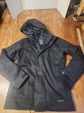 Burton The White Collection Jacket Mens Sz S Black Dryride Please Read