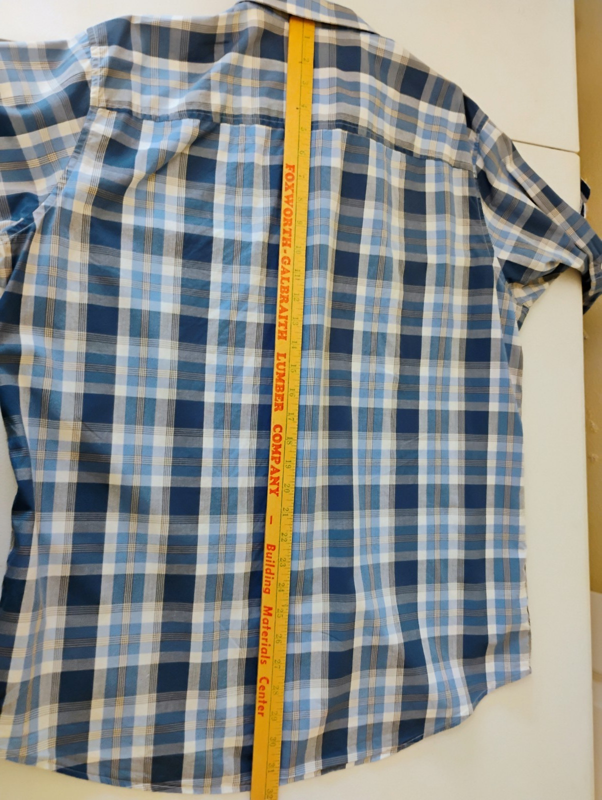 Michael Kors Men's Shirt Cotton Blue Stripe Long Sleeve Size XL Good Condition thumbnail 5