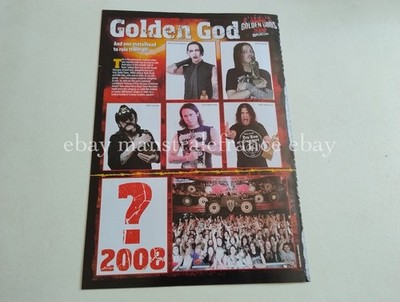 Lemmy Robb Flynn City Valo Marilyn Manson Kiss Saxon Arch Enemy clippings UK
