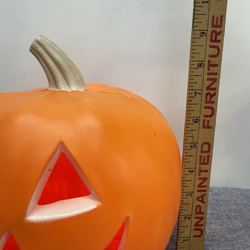 Halloween Pumpkin Blow Mold Jack-O-Lantern Light Up - Picture 3 of 7
