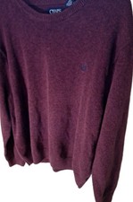 Chaps Ralph Lauren Burgundy Crewneck Pullover 100% Cotton Sweater Size 2XL 249