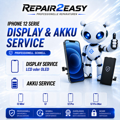 iPhone 12 mini / 12 / 12 Pro / 12 Pro Max Display Reparatur & Akku Service