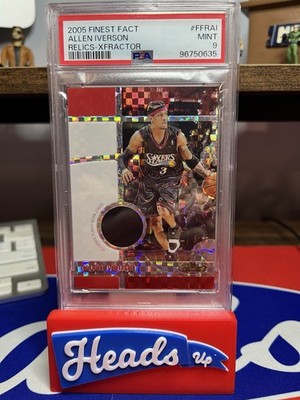 2005 Topps Finest Allen Iverson Xfractor /49 Refractor jersey relic #ffrai