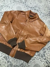 Buzz Rickson's Flight Leather Jacket Good Used JP Size M Black Men's Military