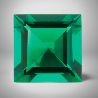 Emerald Square Cut Gemstone 0.22 Cts - 4 mm Lustrous Precious Jewelry Gem #
