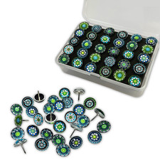 Mandala Push Pins, Colorful Mosaic Decorative Thumb Tacks, Unique Office or Home