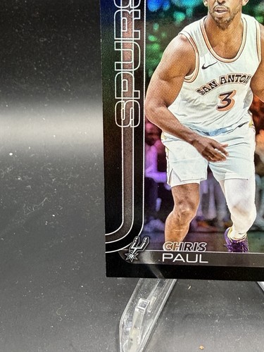 2025-26 Topps NBA Chris Paul Black Foil 04/10 San Antonio Spurs #198 - Bild 4 von 6
