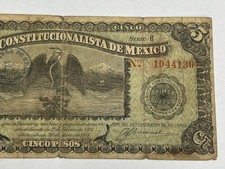 メキシコ プロビジョナル紙幣セット 1910年代 メキシコ プロビジョナル紙幣セット 1910年代