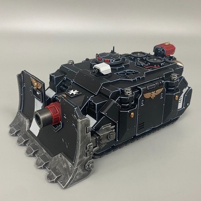1 VINDICATOR TANK SPACE MARINES WARHAMMER 40K 40.000 PAINTED BLACK TEMPLARS