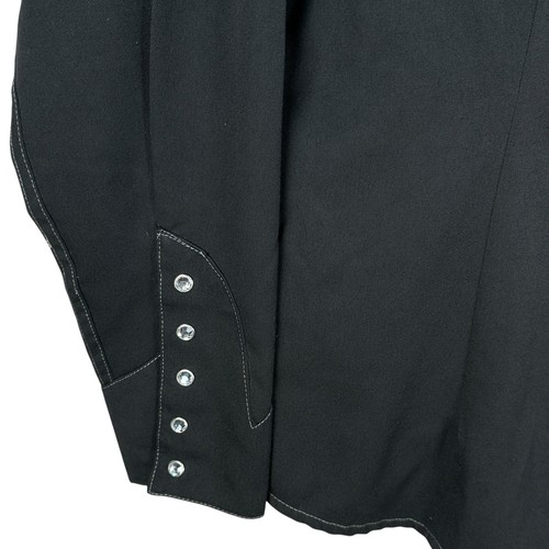 Panhandle Slim Snap Western Shirt Womens Large Embroidered Rodeo Rockabilly - Picture 4 of 6