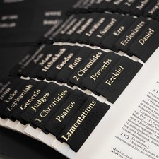 Leather Bible tabs, Bible Tabs for Women and Men Easy to Read and Apply 84 Bi...