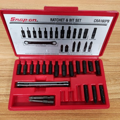 #ad Snap On 20 pc Ratchet amp; Bit Set Model CRA 180PB Exc. Cond. *READ DESCRIPTION* $148.25