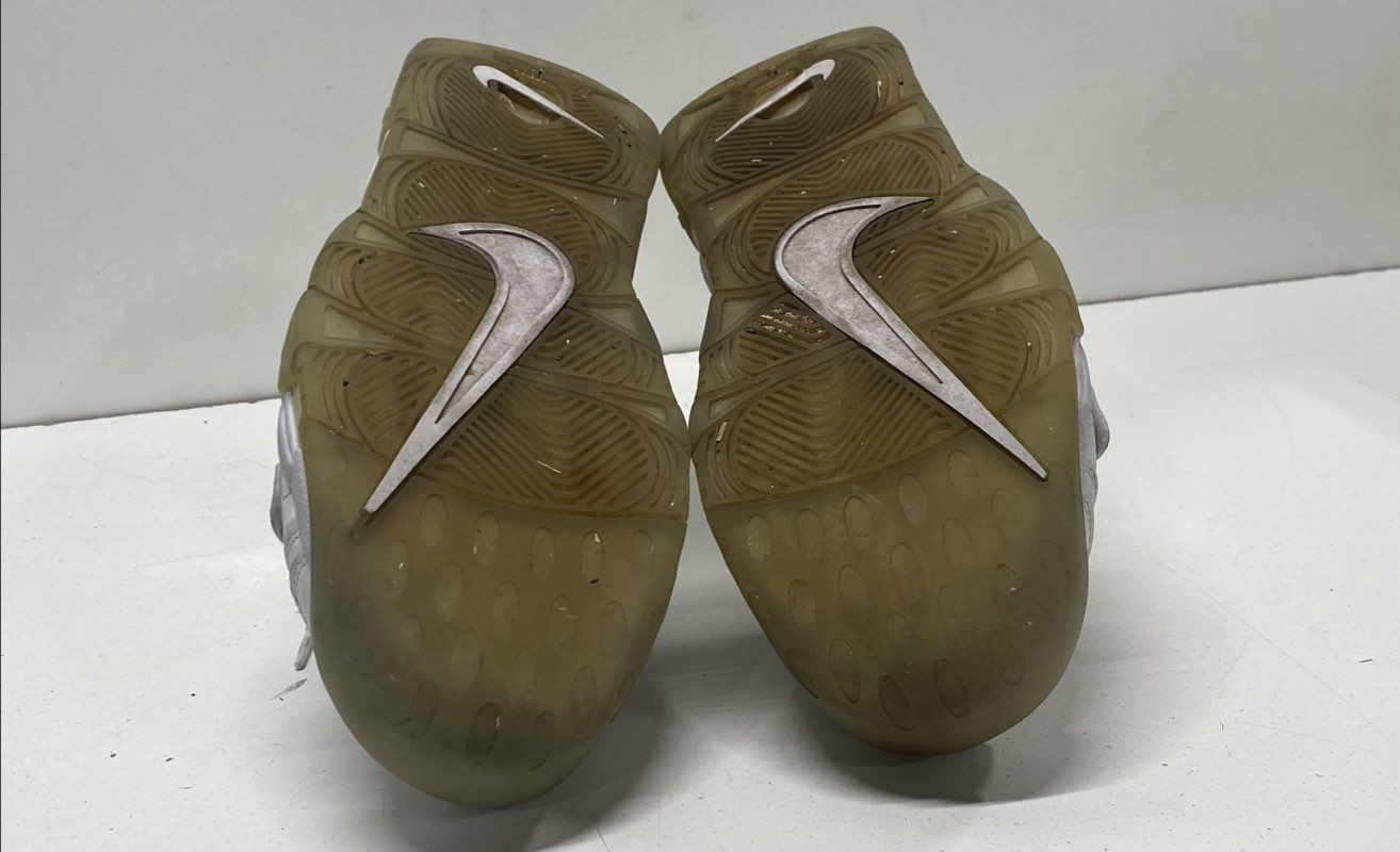 Nike White/metallic Silver Solid Sneaker Athletic… - image 7