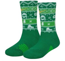 1 Pair Nike Elite Youth 10c-3Y Christmas Holiday Green Crew Socks