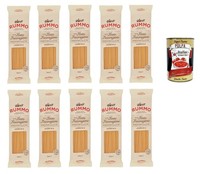 Rummo Linguine N. 13 Pasta Lenta Lavorazione Bronzezeichnung 10X 500G+Polpa 400G