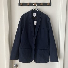 Vintage GAP Blazer Jacket Navy Blue 2 ButtonSingle Breasted Mens Size Medium