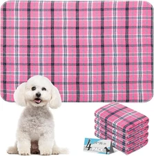 Eco-Friendly Reusable Pee Pads for Dogs - 24”x36” with Non-Slip Design, 4PCS