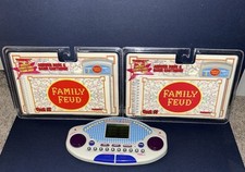 Vintage 1997 Family Feud Tiger Hand Held Electronic Game with cartridge books