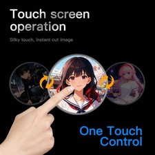 Digital Photo Frame with Push Message Display   Plastic Body, Home Decor Screen