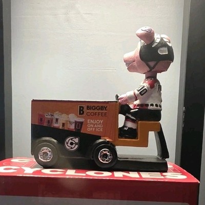 Biggby Coffee Cyclones Mascot Hockey Bobblehead Figure Original Box