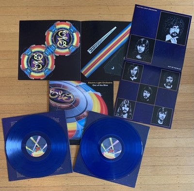 ELO Out Of The Blue 1977 US 1st press vinyl 2LP complete with spaceship + poster