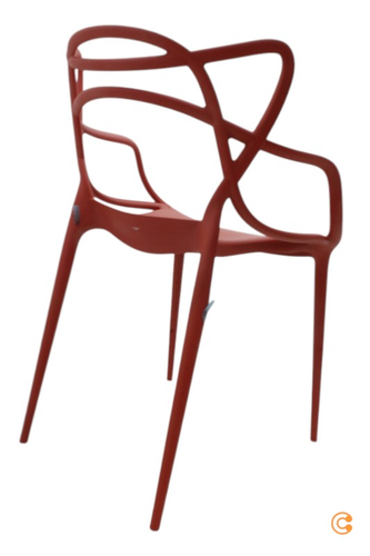 Kartell Masters Armlehnstuhl Gartenstuhl Stuhl Lehnstuhl rostrot SIEHE TEXT/FOTO - Bild 2 von 3