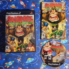 Rampage Total Destruction PlayStation 2 PS2 Complete CIB REG Card
