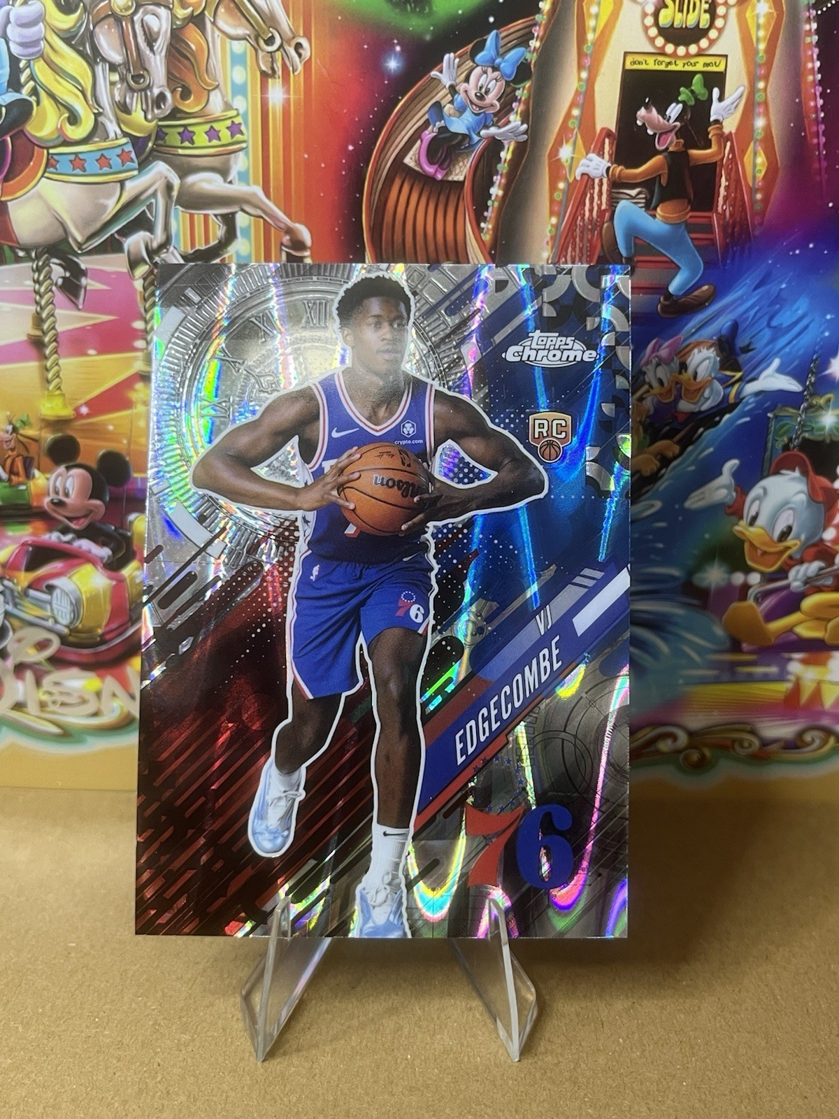 2025-26 Topps Chrome - Go Time VJ Edgecombe #GT-18 RayWave Refractor (RC)