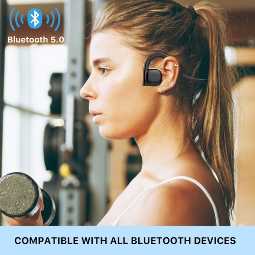 Bone Conduction Sports Wireless Headset Bluetooth Headphones for Workout Running - Picture 3 of 6