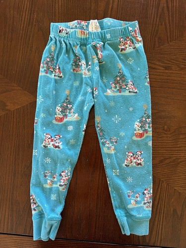 Disney Store Mickey & Friends Holiday Classic Christmas Kids pajama Size 3 Blue - Picture 4 of 7