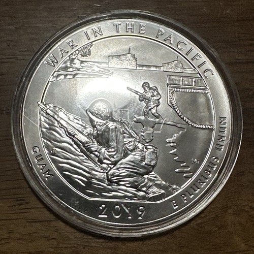 2019 America the Beautiful ATB War in Pacific Guam 5 Feinunzen Silber 0,999 Fein