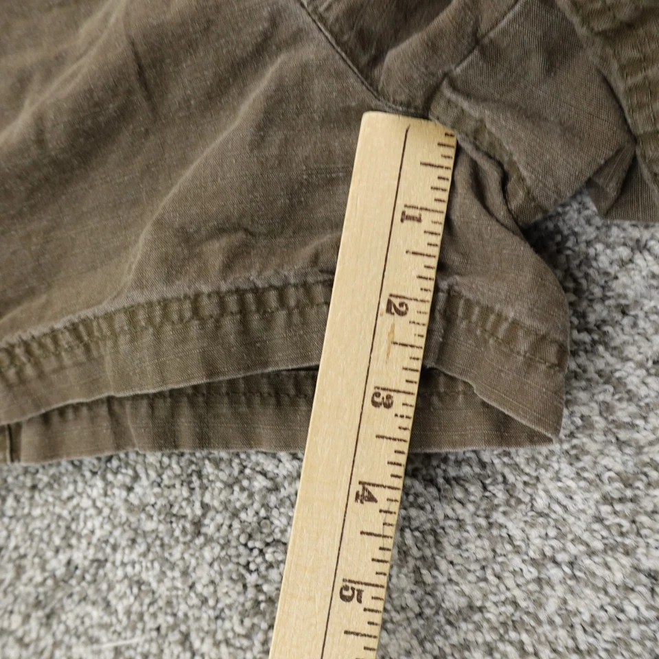 VTG Arizona Shorts Womens 3 Brown Cargo Carpenter Low Rise Micro Mini Booty Y2K - Image 4 of 4