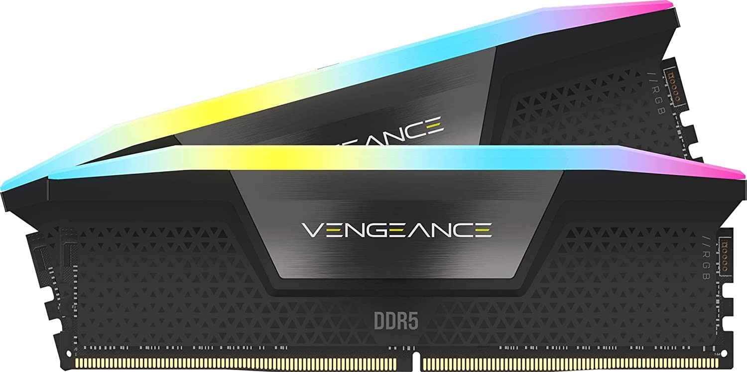 CORSAIR VENGEANCE RGB DDR5 RAM 32GB (2x16GB) Up to 6400MHz CL36-48-48-104 1.35V