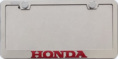 #ad Honda 3d red script license plate frame holder $29.00
