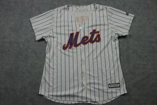 New York Mets Baseball Jersey Boys Large White Pinstripe MLB Syndergaard 34