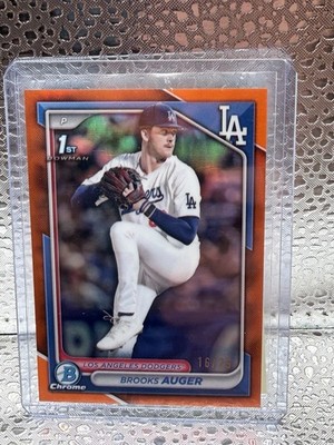 2024 Bowman Chrome Draft Sapphire Edition - Brooks Auger #BDC-192 Orange /25 
